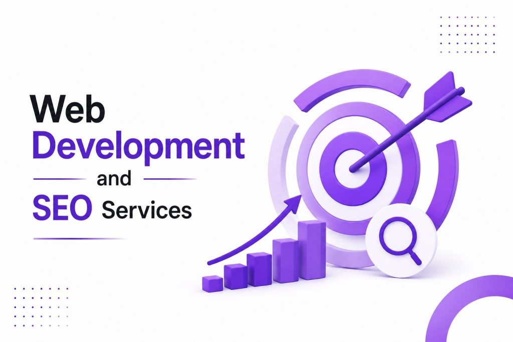 Web development and SEO services working together to improve website visibility